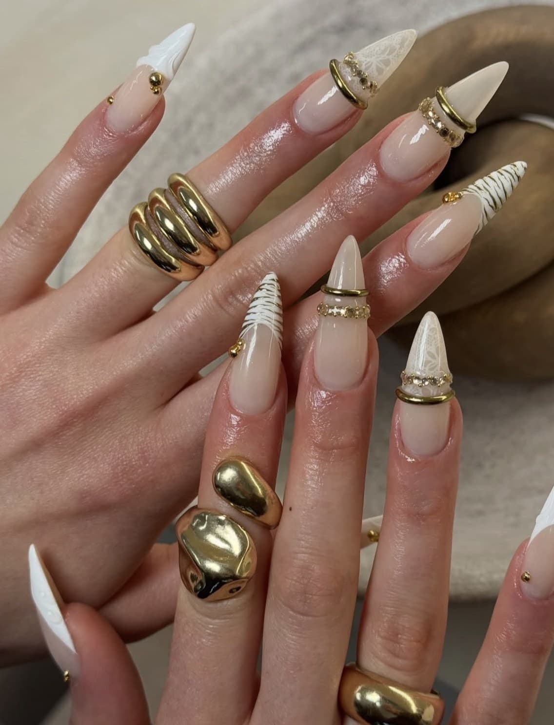 Luxury macro nail art